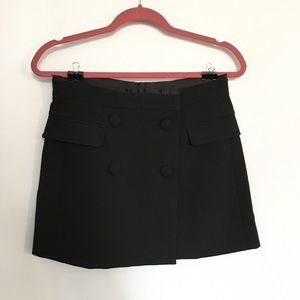 Black Zara Tuxedo Skirt with buttons